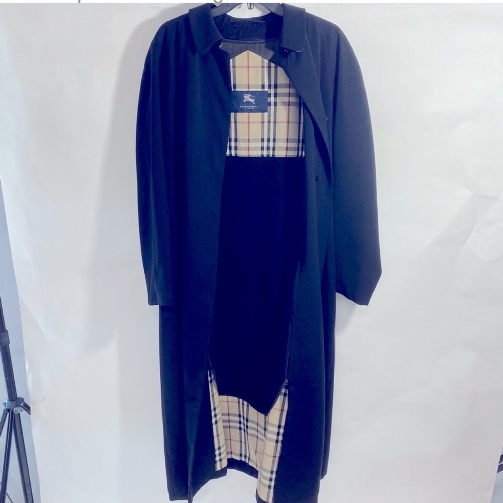 Men Black Classic Trend Coat Long Sleeve Size L/XL